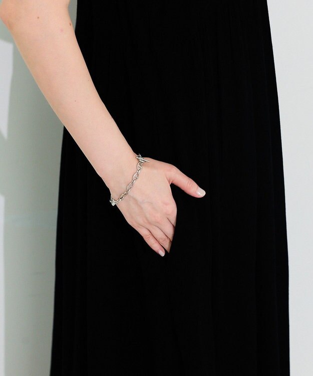 Green Parks レーヨンクレープキャミワンピース Black