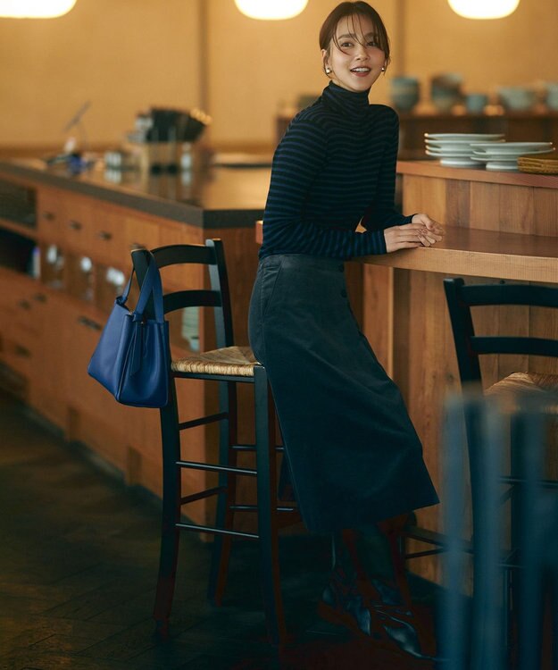 組曲 ノットデザイントート バッグ ネイビー系1