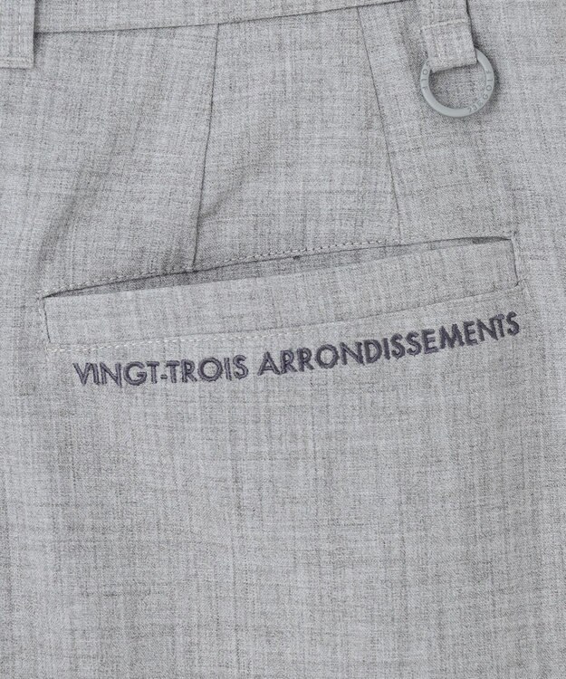 23区GOLF 【WOMEN】ベルト付き プリーツスカート ライトグレー系