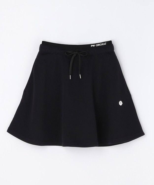 PW CIRCULUS 【WOMEN】裏毛スウェットフレアスカート ゴルフウェア レディース ブラック系