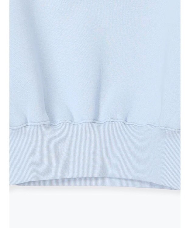 Te chichi ワンポイント刺繍裏起毛プルオーバー サックスブルー