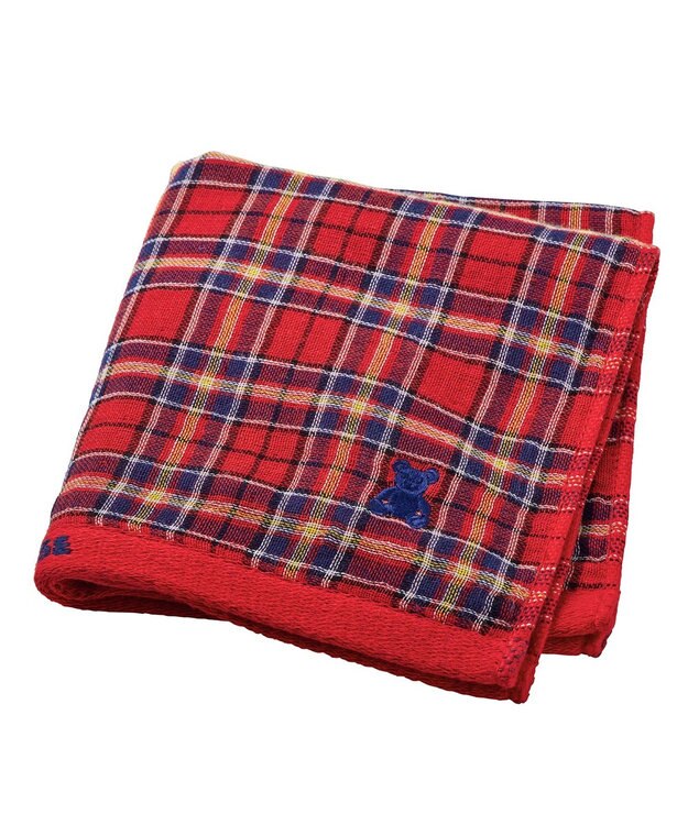 MIKI HOUSE HOT BISCUITS 【ふわはだたおる】ハンドタオル 赤