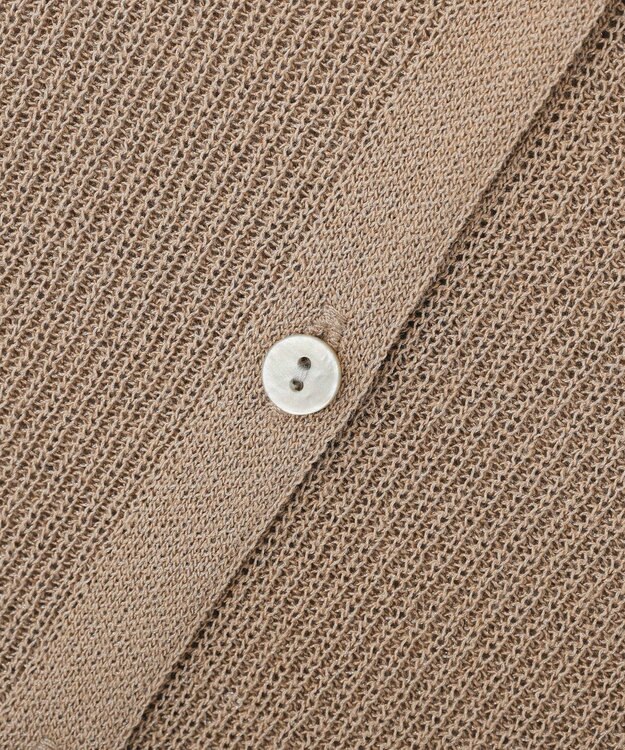 AMERICAN HOLIC 襟付きスキッパー半袖ニットポロ Beige
