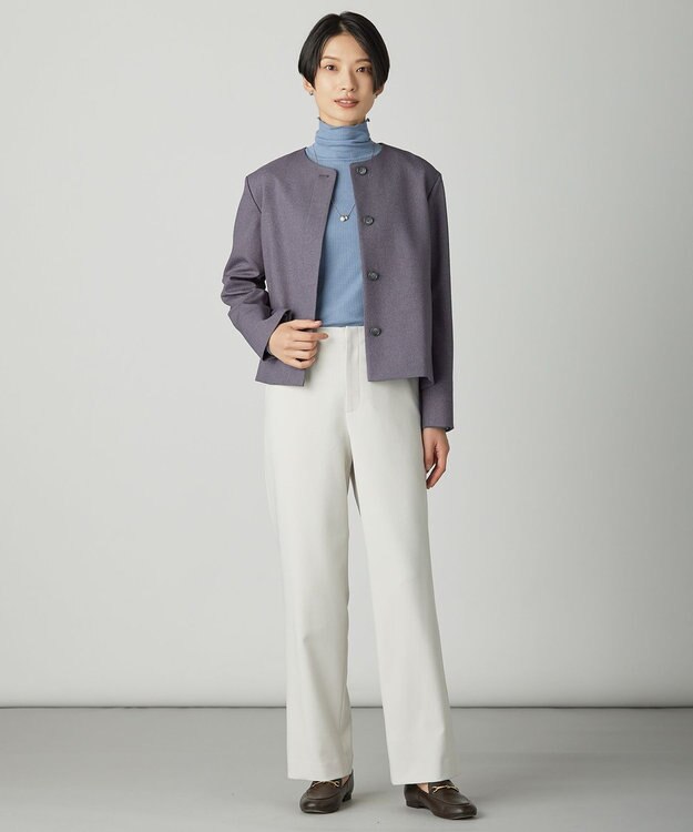 J.PRESS LADIES ダブルパール ネックレス シルバー系