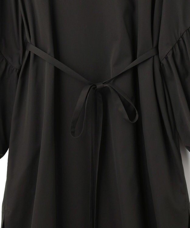 23区 【23区 lab.】ハイカウントコットン マキシ丈 シャツ ワンピース ブラック系