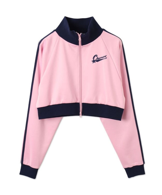 WEGO ロゴプリントトラックジャケット ピンク