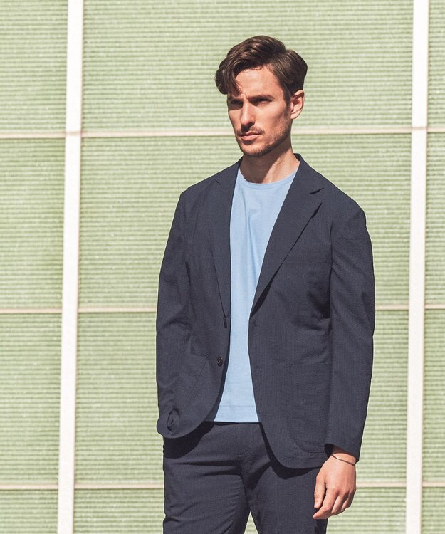 GOTAIRIKU 【AIRY MOVE  / セットアップ対応】DotAir2WAYストレッチサッカー セットアップパンツ ネイビー系