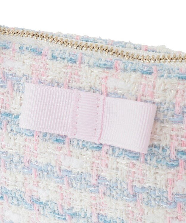 Maison de FLEUR LINTONツイードポーチ Off White