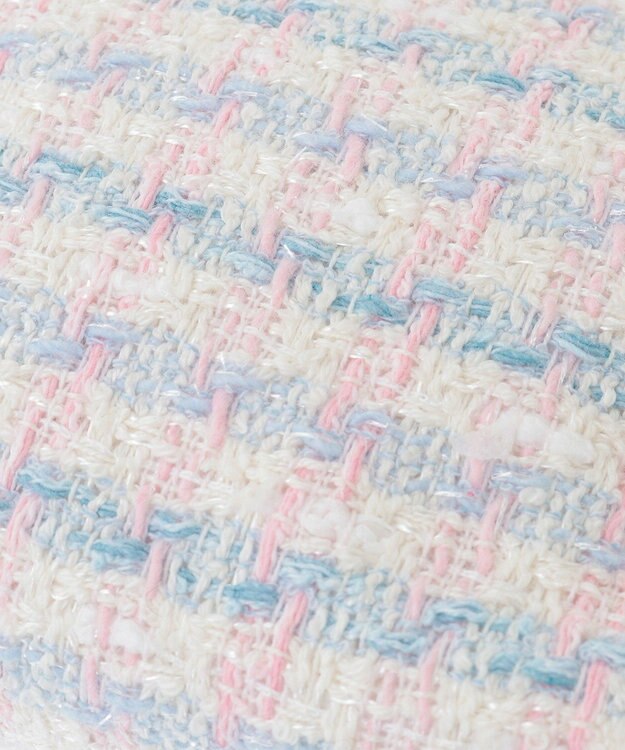 Maison de FLEUR LINTONツイードポーチ Off White