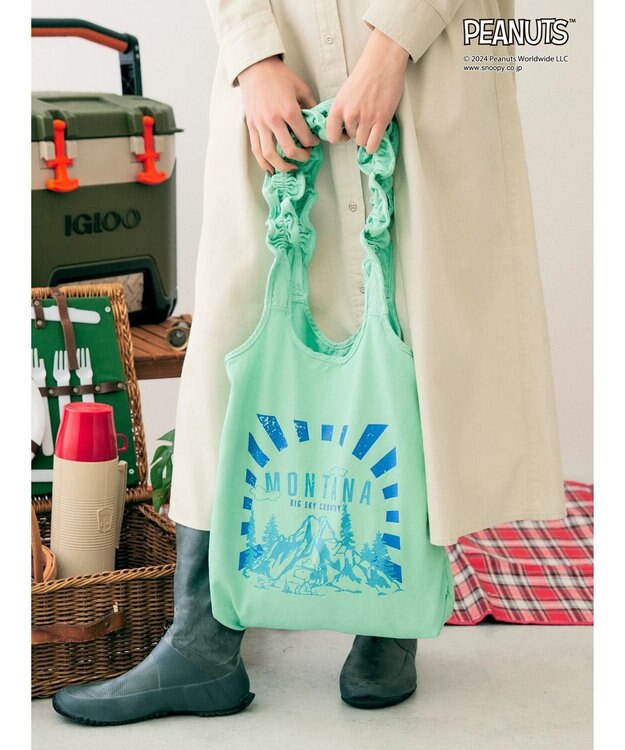 AMERICAN HOLIC ピグメントフリルＢＡＧ／ＰＥＡＮＵＴＳ Mint