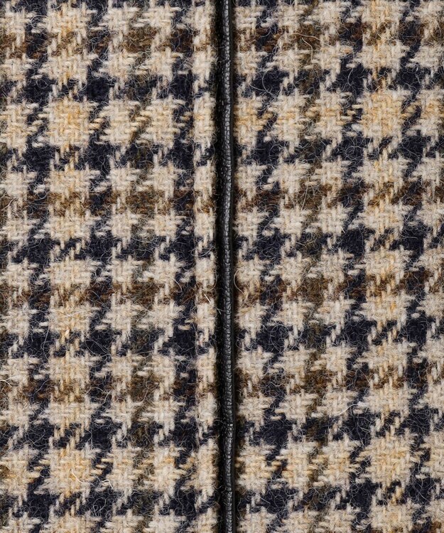 23区 【見上愛さん着用】ボンディングチェックツイード Iライン スカート ブラウンチェック