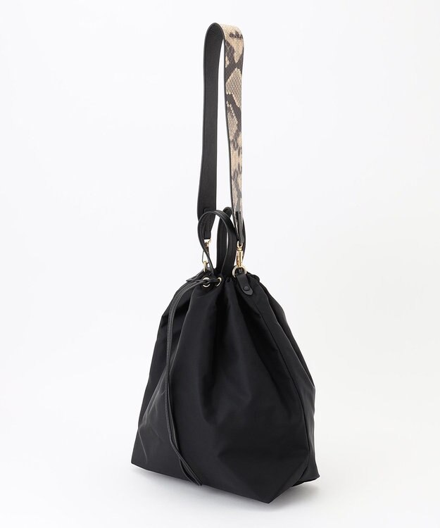 23区 ORSETTO ナイロン ショルダー バッグ ブラック系