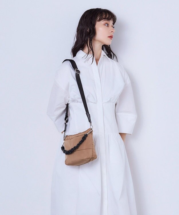 MioFIRANO FRAME D003 ショルダーバッグ はっ水 BEIGE