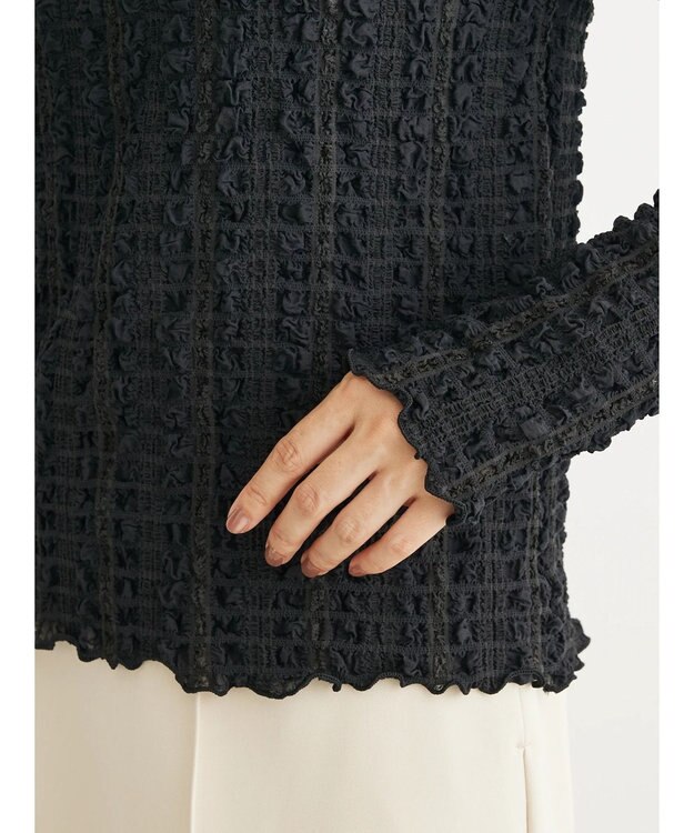 Green Parks ・ＲＡＹ　ＣＡＳＳＩＮ　フクレジャカードプルオーバー Black