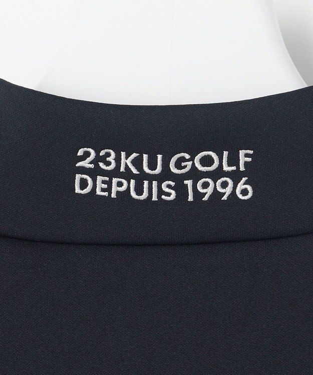 23区GOLF 【MEN】ストレッチダンボールモックネック ブラック系