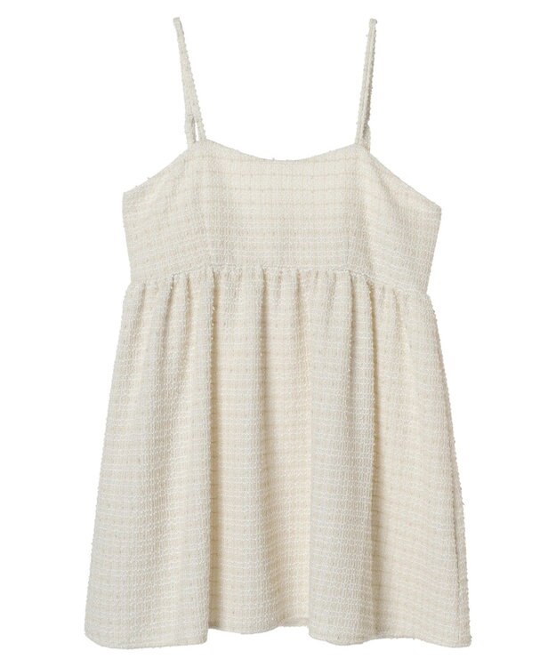 earth music&ecology ツイードキャミチュニック Ivory