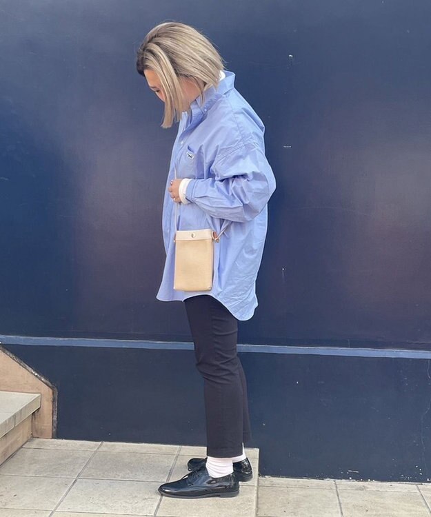 TOPKAPI 【Breath TOPKAPI】RIPPLE リプル スリム サコッシュ スマホショルダー ライトベージュ