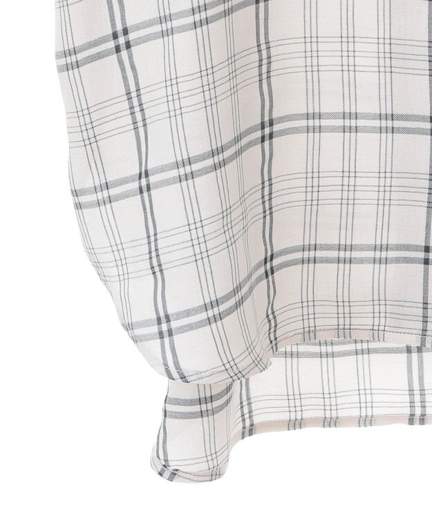 Green Parks 開襟シアージャケット風シャツ Check