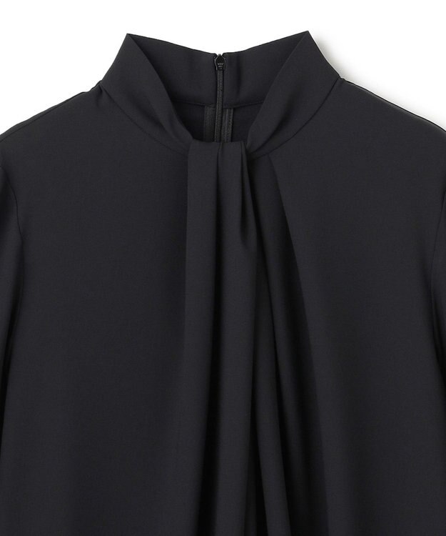 BEIGE， 【L-size】ANITA / ロングスリーブタックブラウス Black