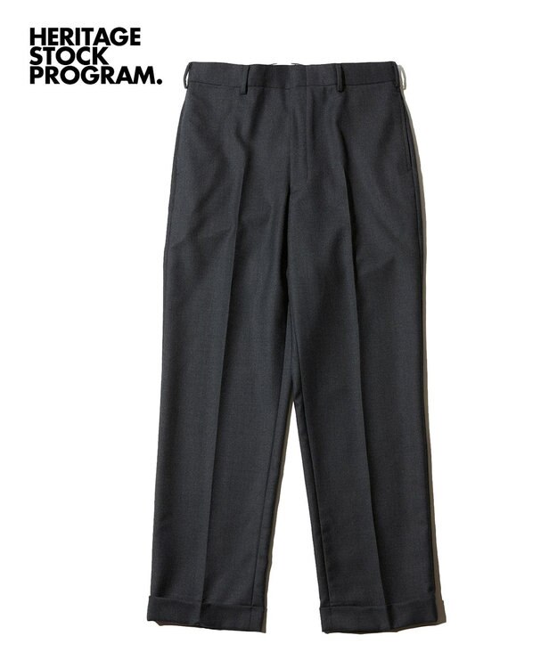 J.PRESS MEN 【J.PRESS ORIGINALS】Peppin Merino Saxony Piped Stem Trousers / Japan Made グレー系