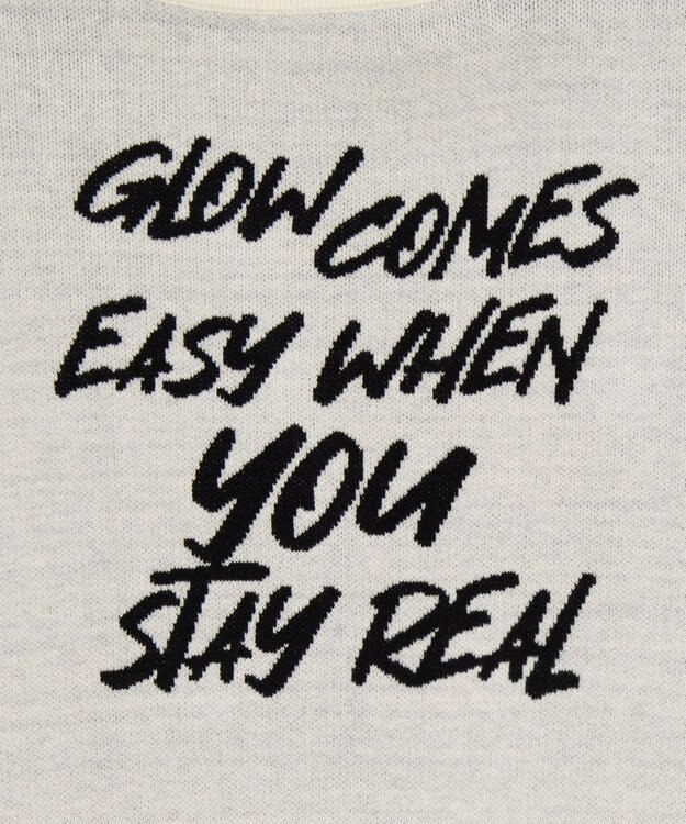 WEGO 2WAYショルダーリボンニット ホワイト