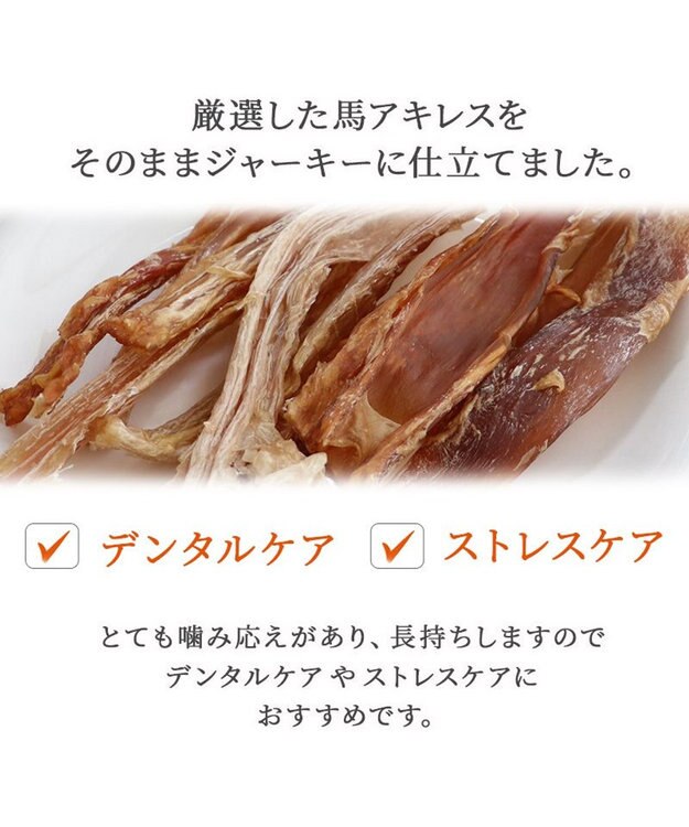 PET PARADISE 馬アキレス デンタル ジャーキー 100g 国産 -