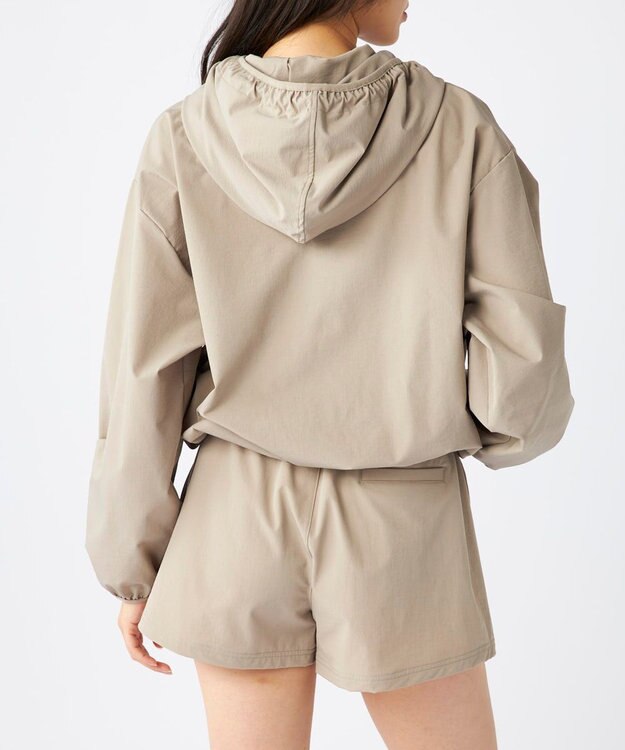 OP／FILA 【Kappa】ラッシュパーカー・ボードショーツ付き　4点セット水着 サンドベージュ