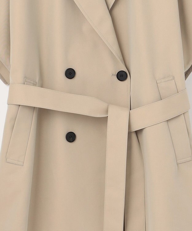 ICB L ハーフスリーブトレンチ シャンブレーベージュ系