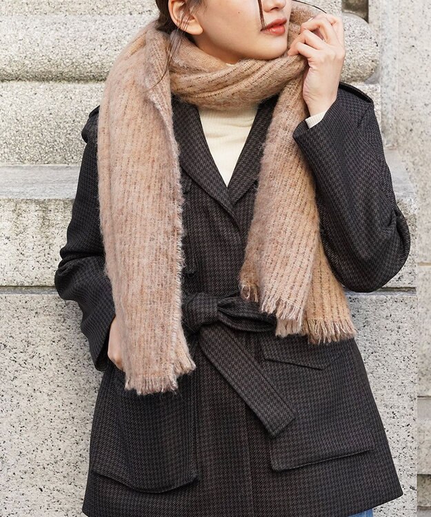 muto アルパカウールストール m-alp-brown