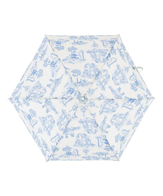 MOONBAT estaa 【耐風/晴雨兼用】折りたたみ傘 ヴィレッジドット UV ペールスカイ