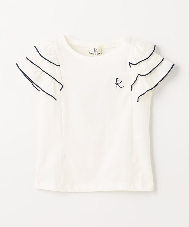 組曲 KIDS 【110-140㎝】メローメロー Tシャツ オフホワイト系