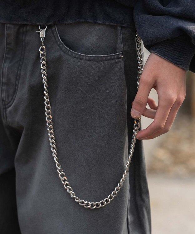 WEGO チェーン付きバルーンパンツ スミクロ