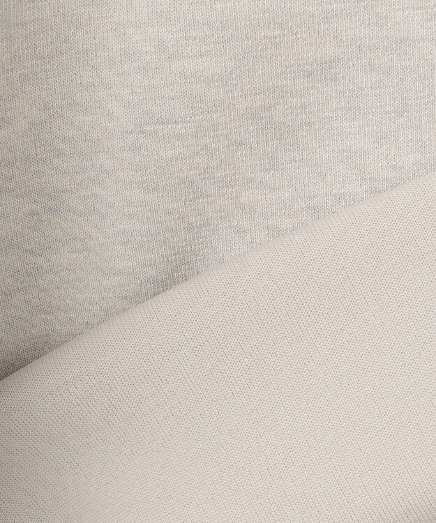 自由区 L 【洗える】シャイニースムースニット パーカー アイボリー系