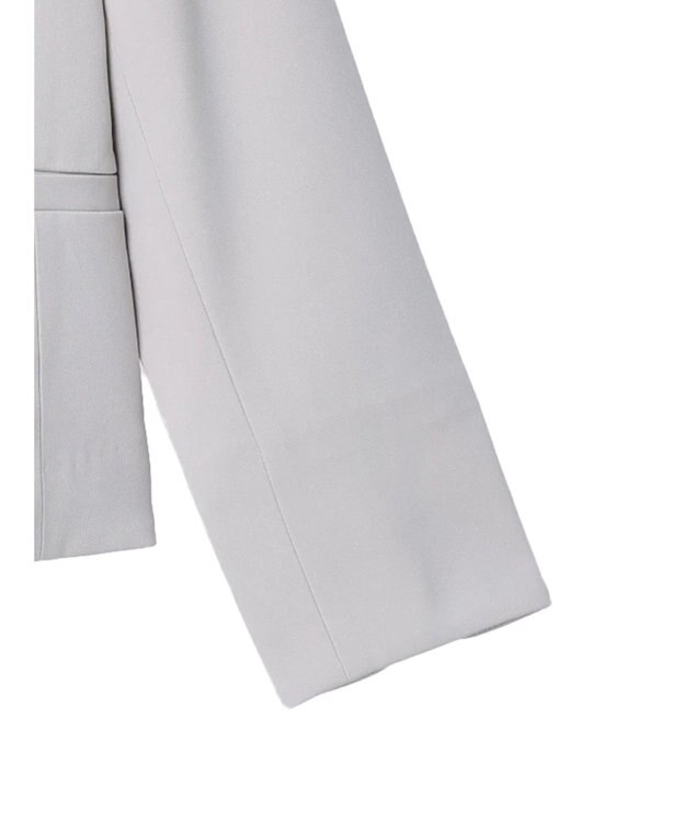 Green Parks ｅｆ－ｄｅ　ストレッチツイルカラーレスジャケット Gray Beige