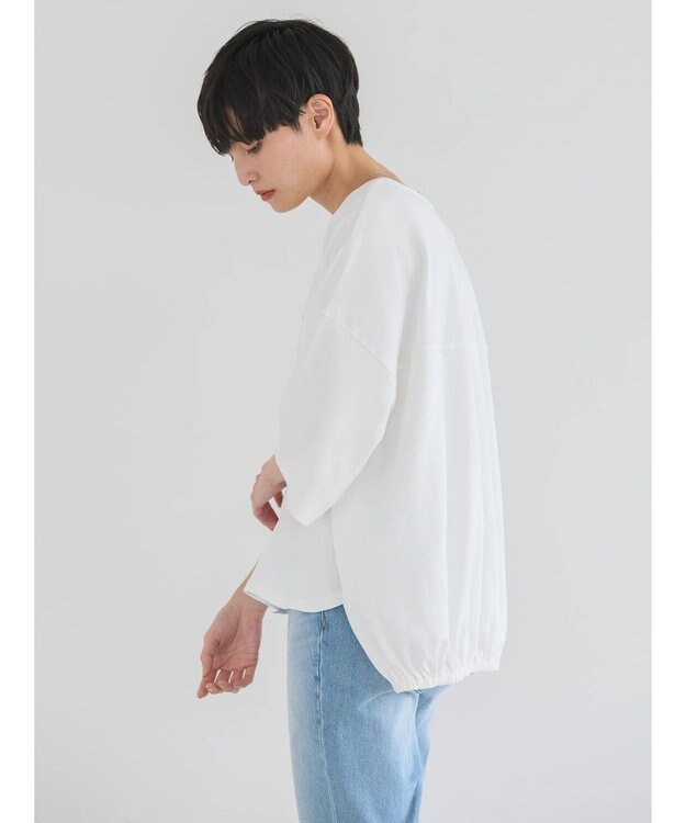 AMERICAN HOLIC バックギャザーロゴカットプルオーバー Off White