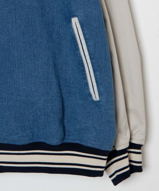 WEGO ヴィンテージスタジャン デニム淡色