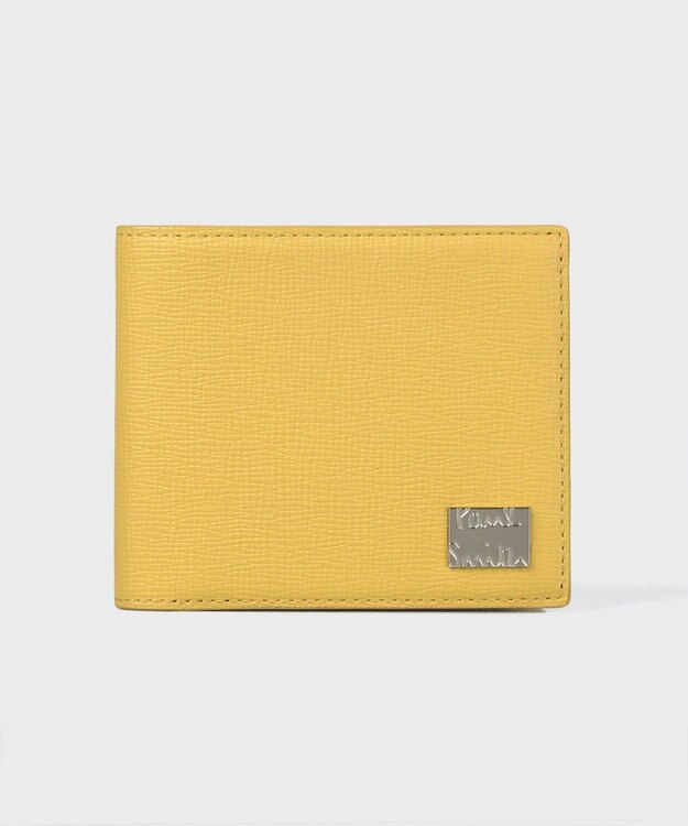 Paul Smith メタルクロップドロゴ 2つ折り財布 イエロー