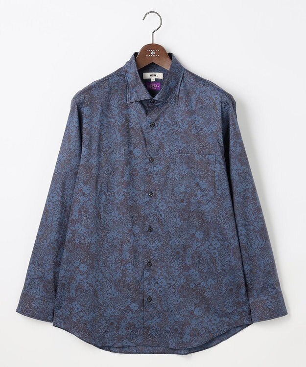 JOSEPH ABBOUD 【キングサイズ・ジョセフ・アブード氏セレクト・英国LIBERTY社】リバティ シャツ ブルー系6