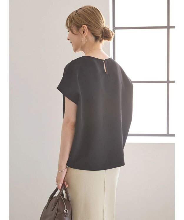 AMERICAN HOLIC 多機能フレンチスリーブブラウス Black