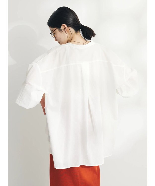 CRAFT STANDARD BOUTIQUE インド綿スキッパーチュニック Off White