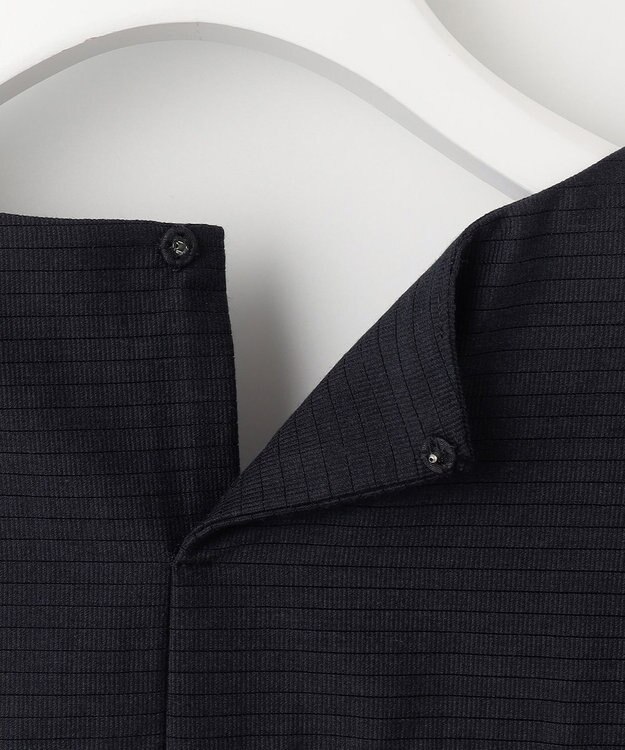 J.PRESS LADIES L カールマイヤーシアー シャドーストライプ カットソー ネイビー系