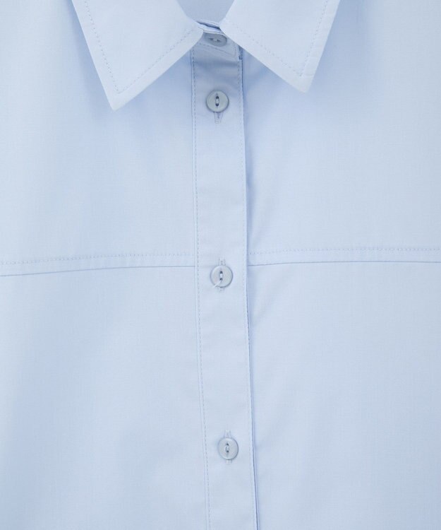 CRAFT STANDARD BOUTIQUE サイドベルトシャツ Sax