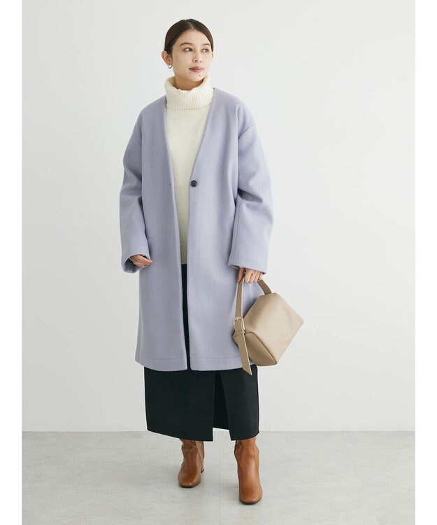 Green Parks マシュマロスエードＩラインスカート Black