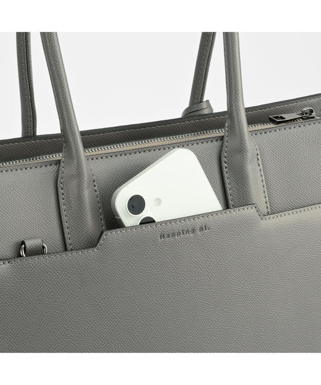 ACE BAGS & LUGGAGE W&.Day/Night スムーク トートバッグ A4サイズ 19192 ダブルアンドデイナイト ダークグレー
