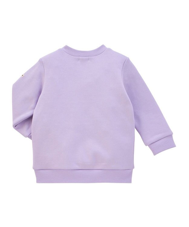 MIKI HOUSE HOT BISCUITS 【70-120cm】【Everyday Series】ワンポイント くすみカラー裏毛パイルトレーナー パープル