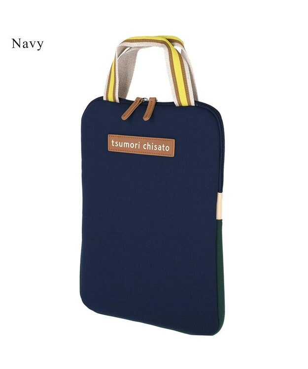 tsumori chisato CARRY ネコかおウレタン ビジネスバッグ PCケース パソコンケース 13インチ ビジネスバッグ ネイビー