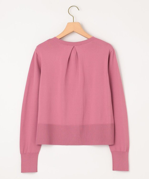 組曲 L 【UVケア・接触冷感】MINA ニットカーディガン ピオニーピンク系