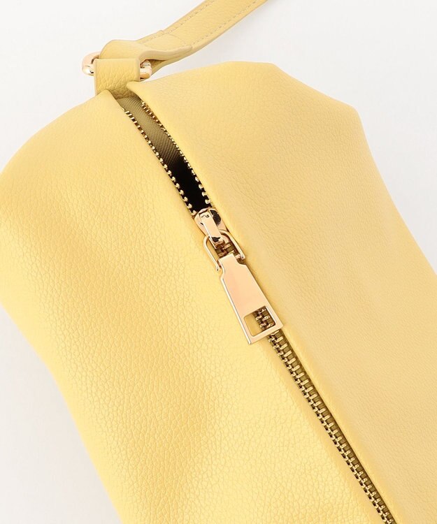 ANY 筒形ショルダーバッグ イエロー