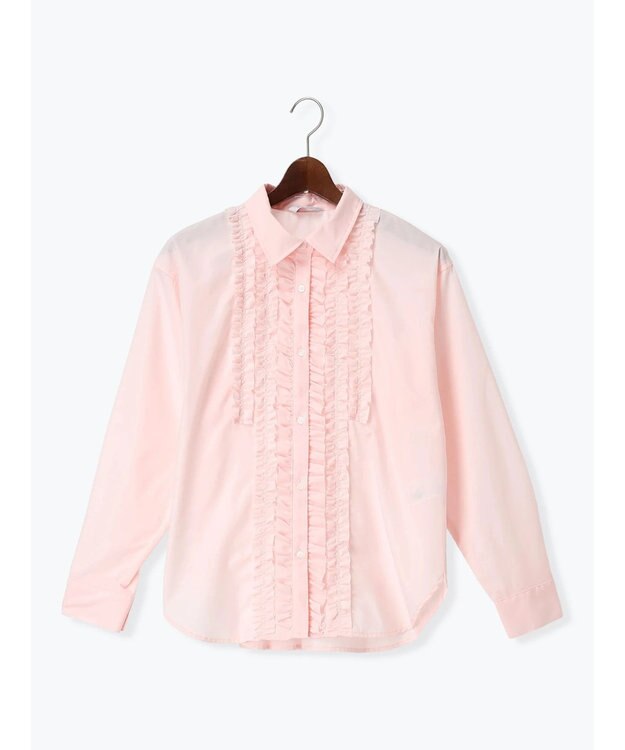 Te chichi フロントフリルシャツ ピンク