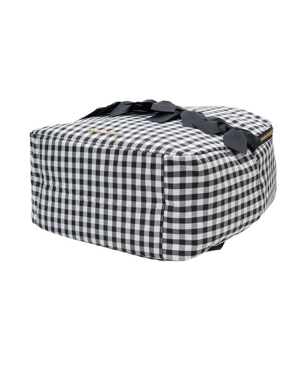 Maison de FLEUR ギンガムフロントリボンリュック Black